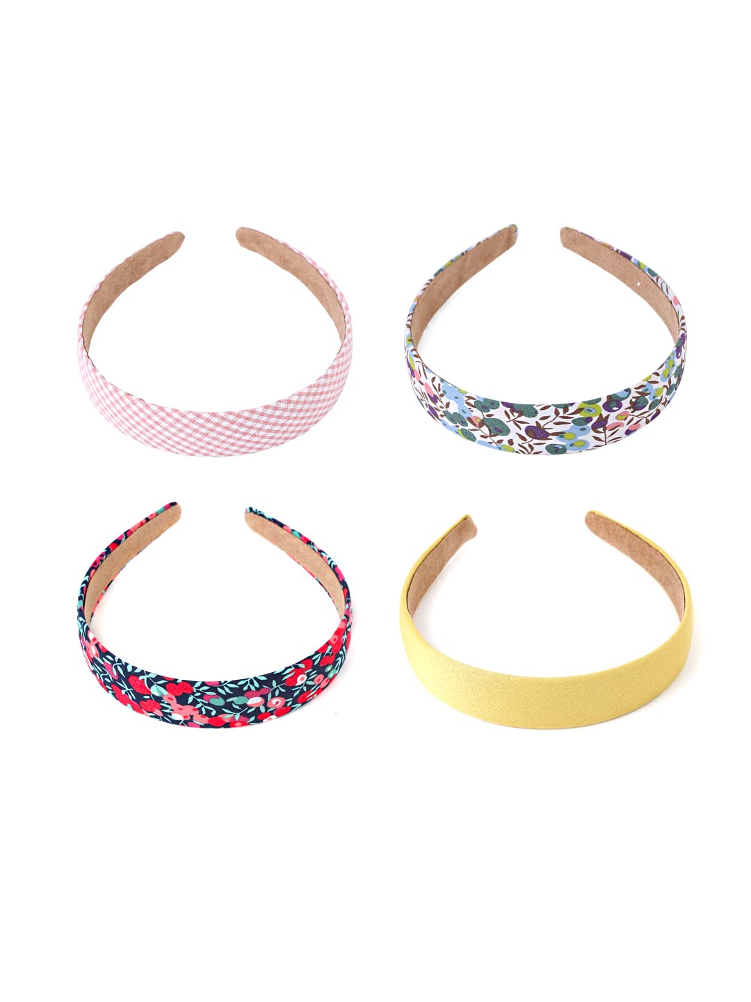 Melbees by Yellow Chimes Hair Bands for Girls Kids Hair Accessories for Girls Baby Hair Band 4 Pcs Floral Printed Multicolor Hairband for Girls Kids Head Bands for Girls Kids & Toddlers