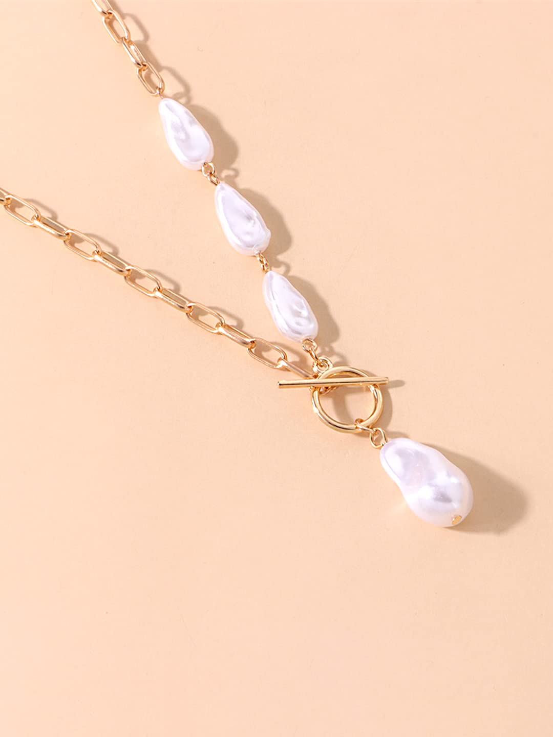 Yellow Chimes Necklace for Women and Girls Pearl Necklace for Women | Gold Plated Pearl Necklace for Girls | Birthday Gift for girls and women Anniversary Gift for Wife