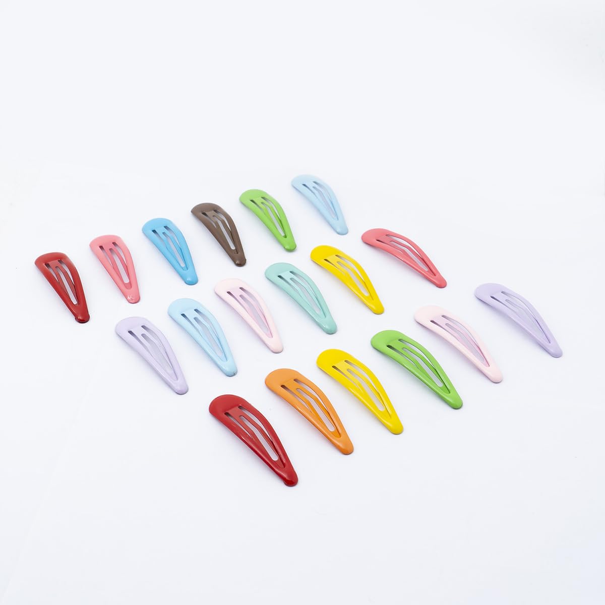 Melbees by Yellow Chimes Hair Clips for Girls 24 Pcs Hairclips Multicolor Aligator Clips Tic Tac Clips for Girls and Kids Hair Accessories.