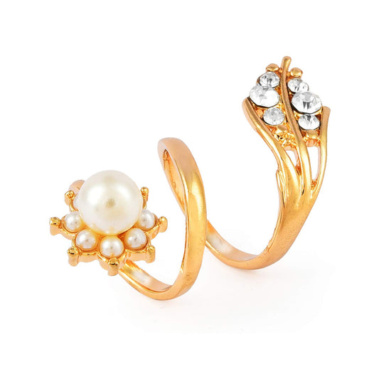 Yellow Chimes Fancy Gold Ring for Women & Girls