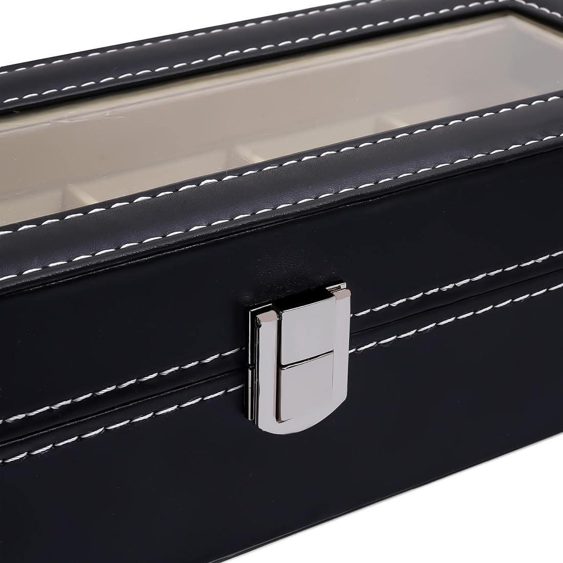 12Slots PU Leather Wrist Watch Box Organizer Box Jewelry Storage Display  Case US | eBay