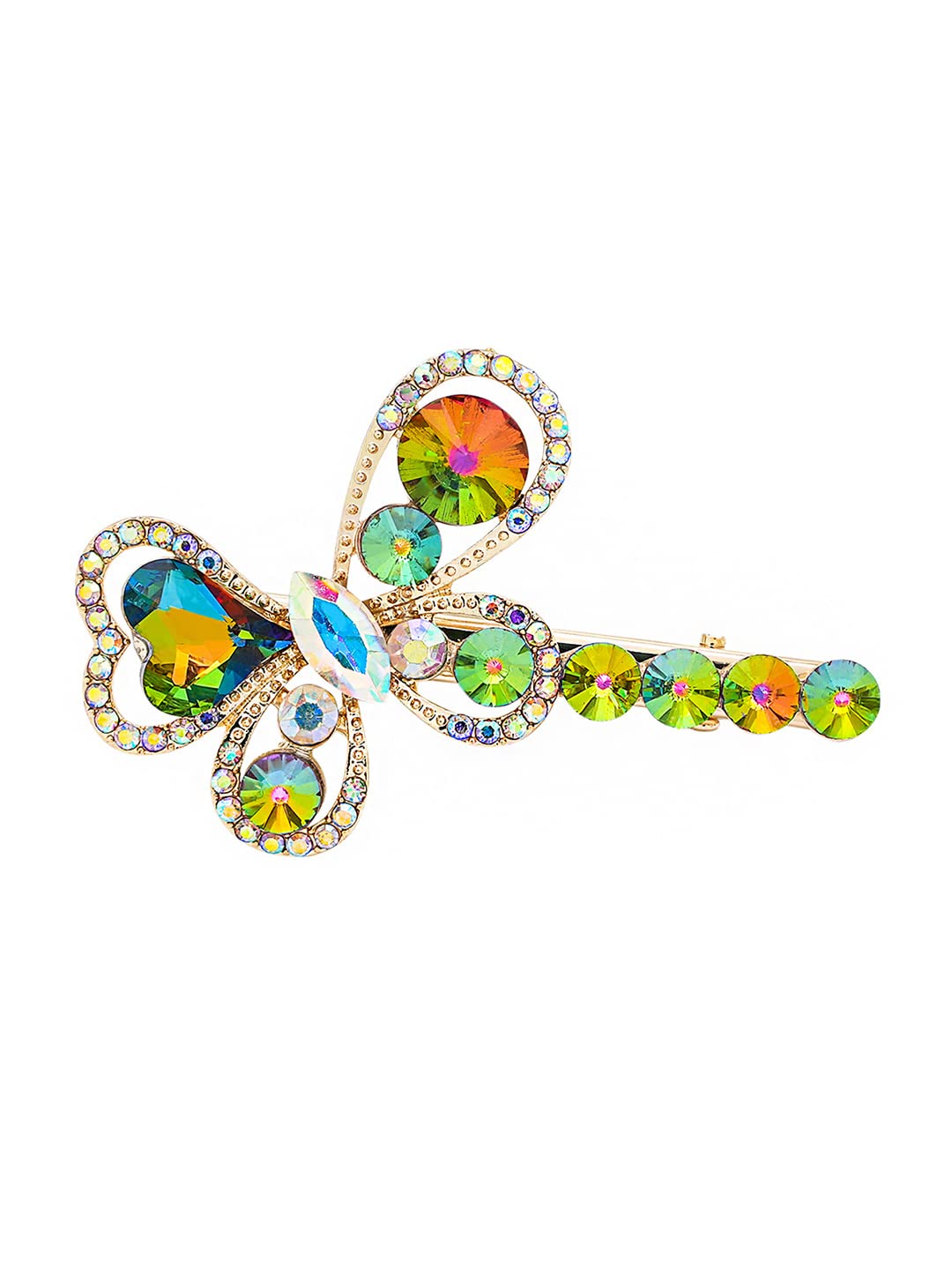 Yellow Chimes Hair Clips for Women Girls Hair Accessories for Women Multicolor Crystal Hair Clip Butterfly Hair Clips for Girls Hairclips Alligator Clips for Hair Pins for Women and Girls Gift for Women & Girls