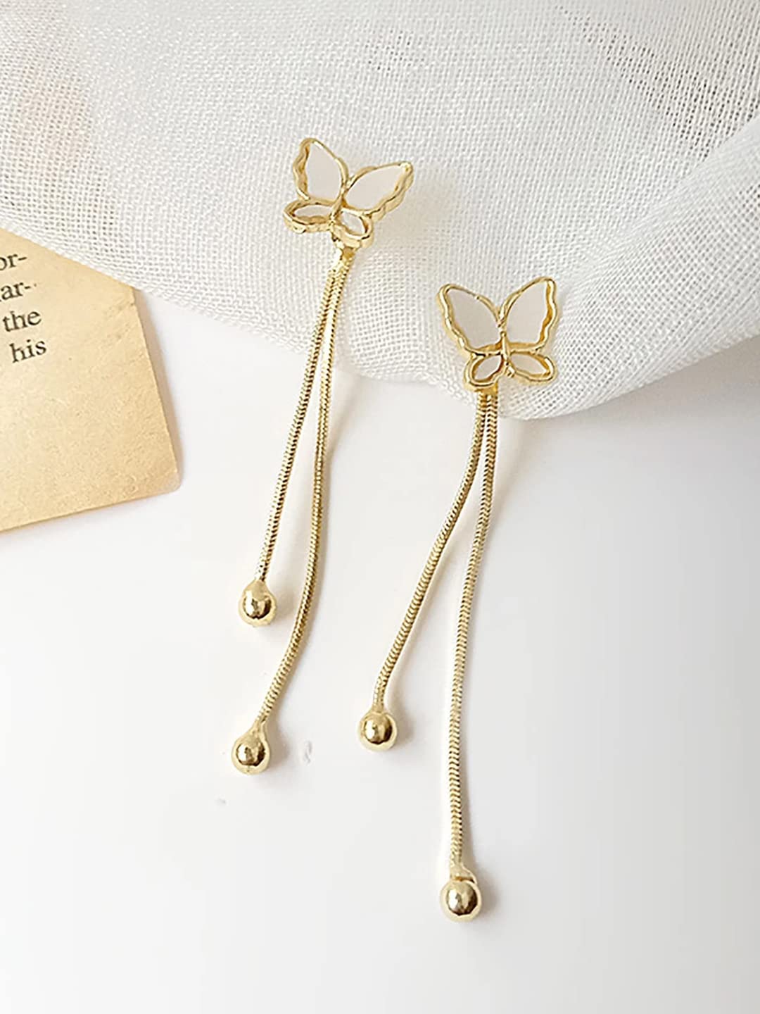 Yellow Chimes Earrings for Women and Girls | Long Dangler Earring | Western Danglers Earrings | Accessories Jewellery for Women | Birthday Gift for Girls and Women Anniversary Gift for Wife (ER 1)