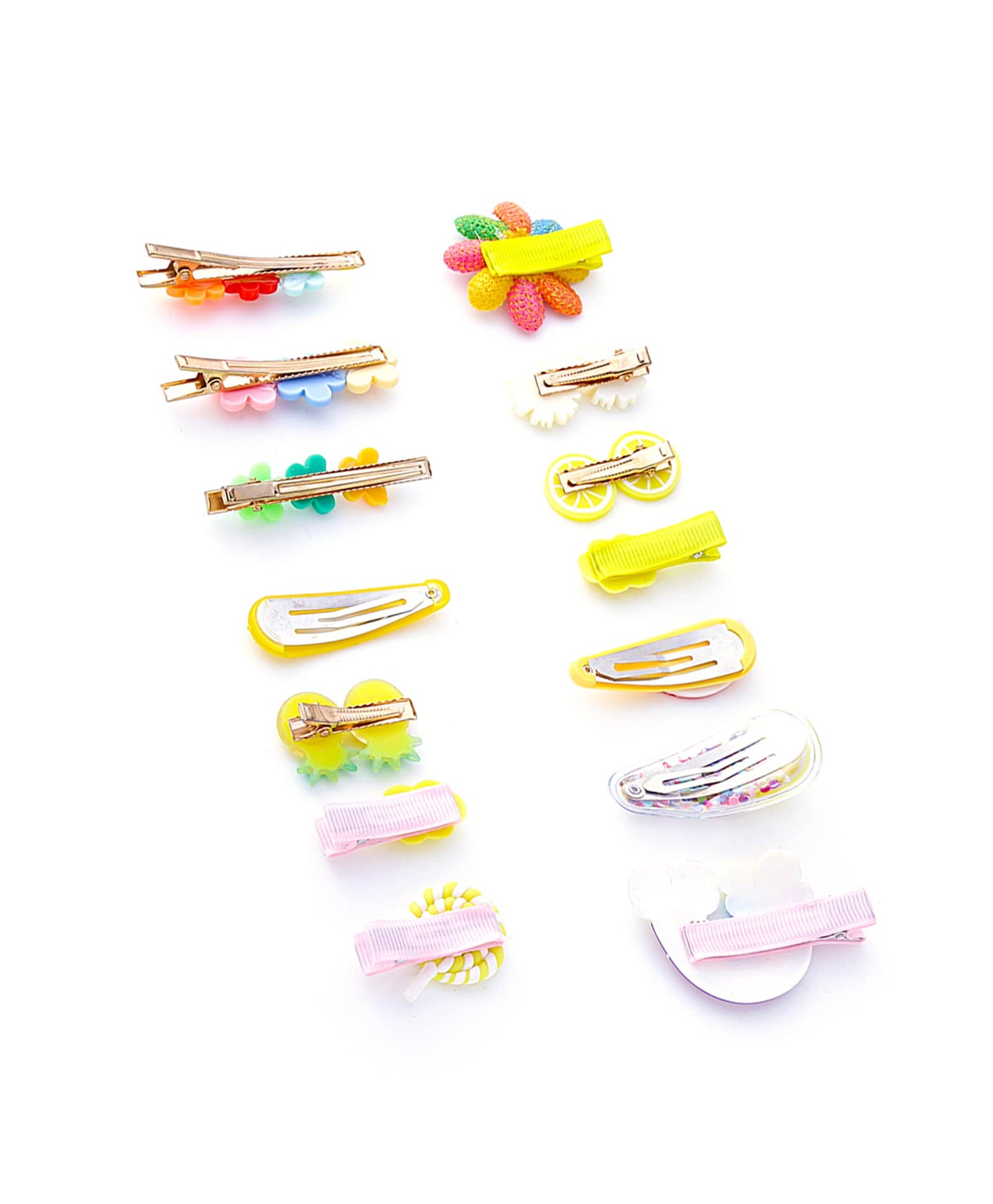 Melbees by Yellow Chimes Hair Clips for Girls Kids Hair Clip Hair Accessories For Girls Cute Characters Pretty Snap Hair Clips for Baby Girls 8 Pcs Yellow Alligator Clips for Hair Baby Hair Clips For Kids Toddlers