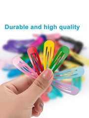 Melbees by Yellow Chimes Hair Clips for Girls Kids Hair Clip Hair Accessories for Girls Baby's 24 Pcs Multicolor Snap Hair Clips Tic Tac Clips Hairclips for kids Baby Teens & Toddlers