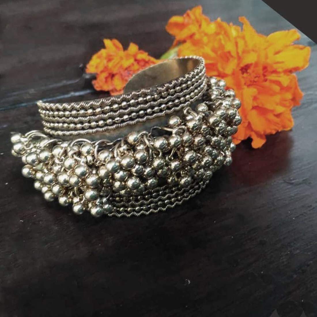 Indian Traditional Silver Plated Oxidized Bracelet Bangles Set for Girl  Women | eBay