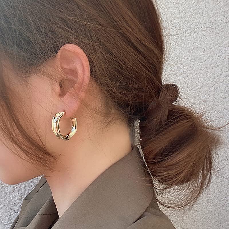 5 pairs hoop earrings - Gold-coloured - Ladies | H&M IN