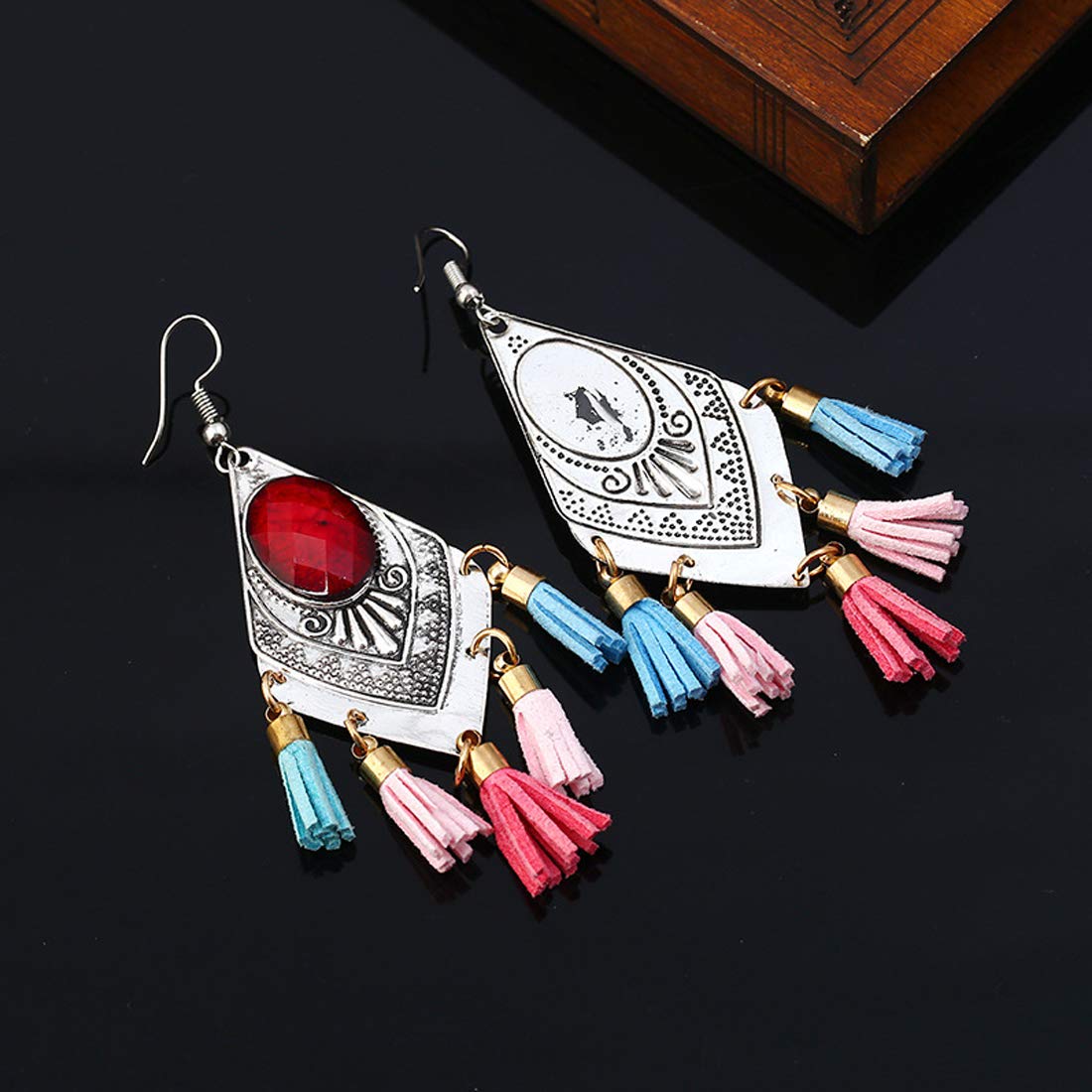 Yellow Chimes Tribal Fashion Bohemian Alloy Tassel Earring for Women and Girls