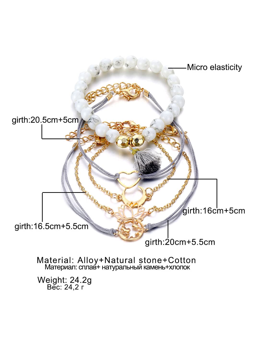 KIHOUT Promotion Mom Gifts Personalized Mother's Bracelet Chain Beads  Bracelet Gold Mom Letter Beads Mother's Day Bracelet - Walmart.com