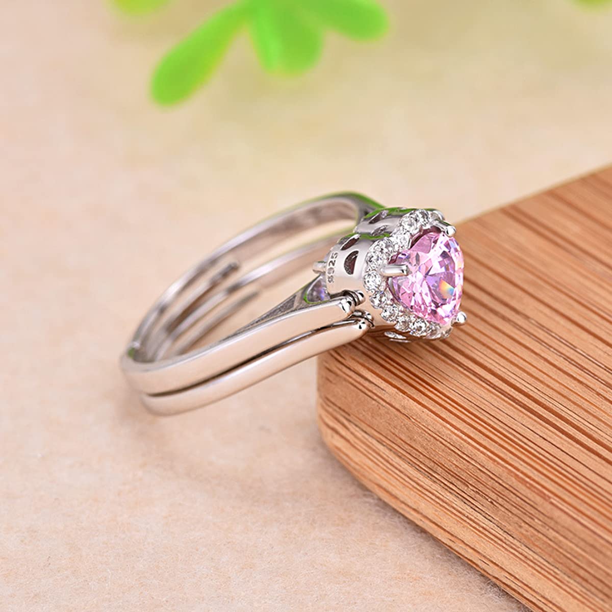 925 On Ring|925 Sterling Silver Heart-shaped Cocktail Ring With Zircon For  Women