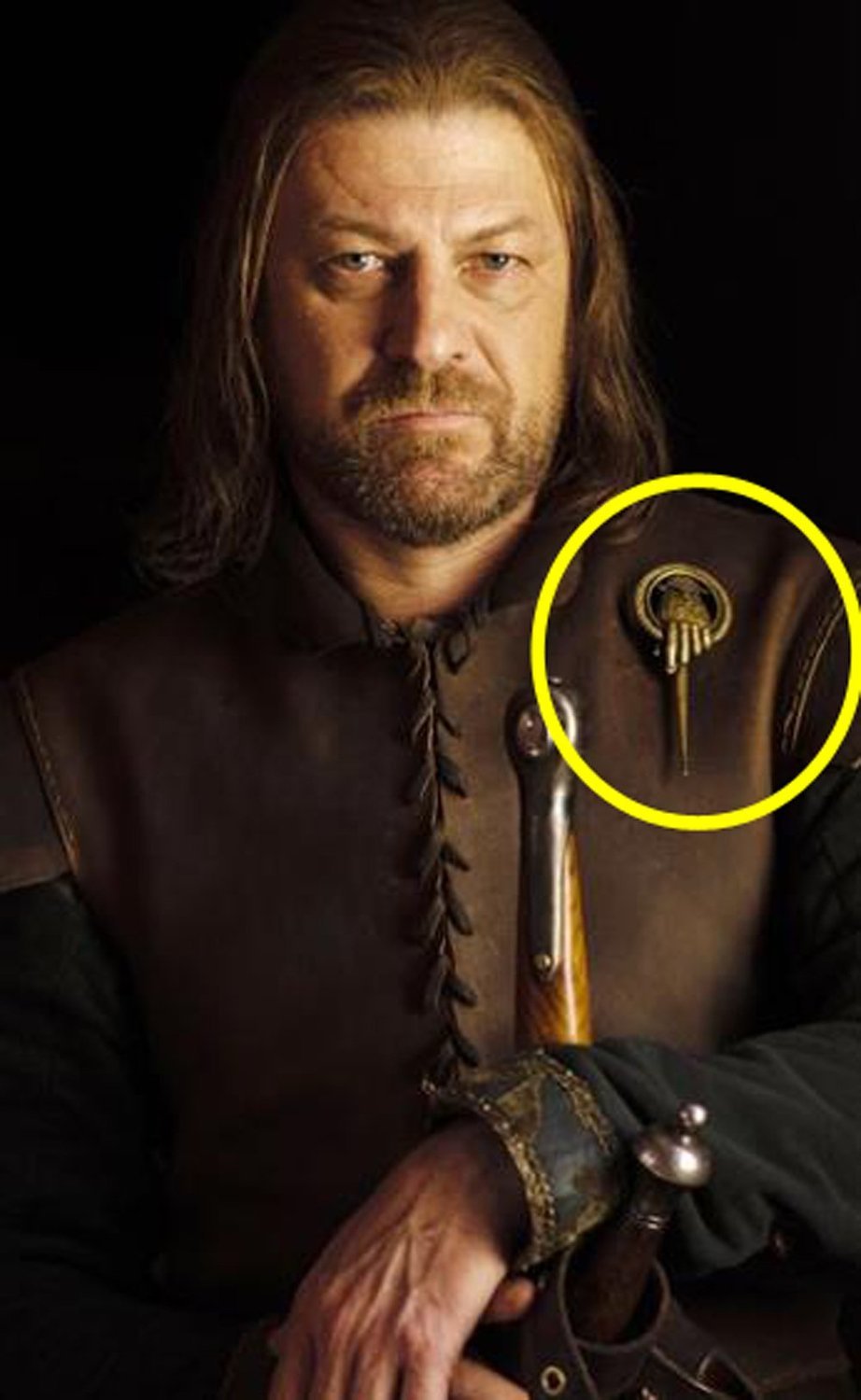 Yellow Chimes Brooch for Men Game of Thrones Ned Stark Hand of The King Pin Brooch For Men and Boys.