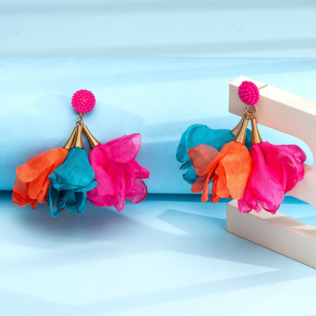 Yellow Chimes Earrings for Women and Girls| Drop Earrings for Women|Multicolour Drop Earrings for Girls|Birthday Gifts for Women| Anniversary Gift For Wife