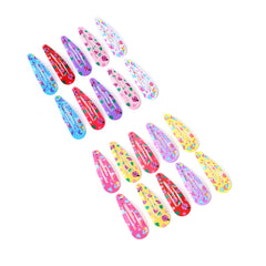 Melbees by Yellow Chimes Hair Clips for Girls Kids Hair Accessories for Girls Snap Clips for Girls Multicolor Set of 20 Pcs Hair Pins for Girls Cute Accessories for Girls Kids Tic Tac Clips for Girls
