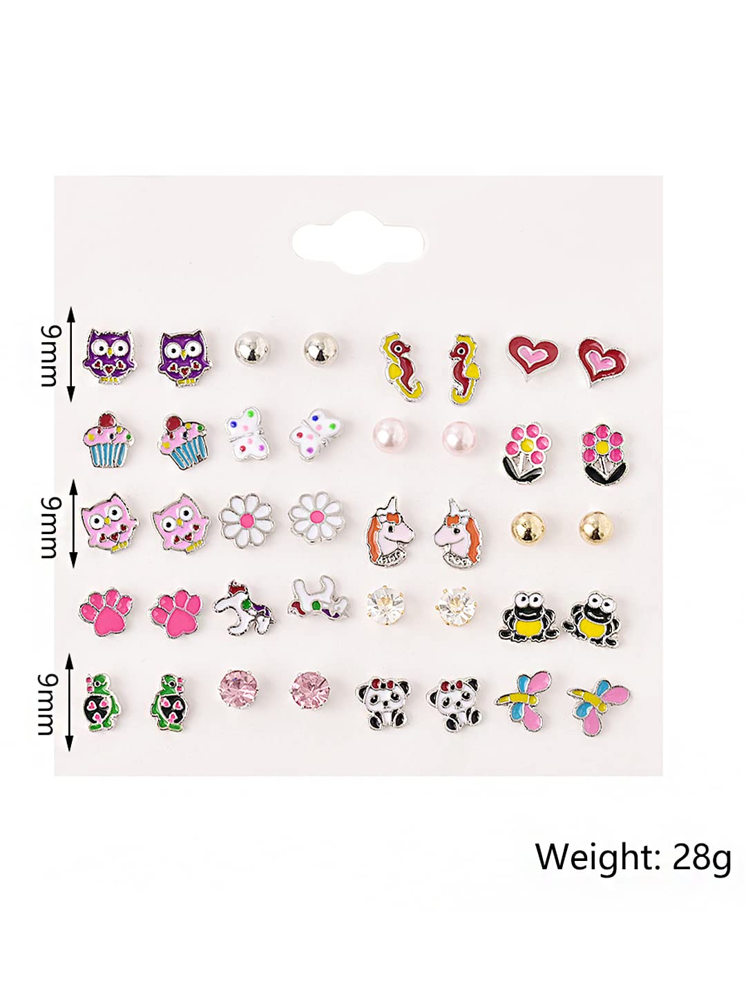 Marine animals cute stud earrings 925 Sterling Silver – Infinister