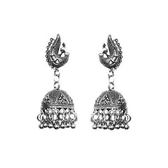 Yellow Chimes Jewellery Set for Women & Girls Traditional Silver Oxidised Jewellery Set Silver Necklace Set for Women | Dori Thread Antique Ganesha Ji Oxidized Necklace Set | Birthday Gift For Girls and Women Anniversary Gift for Wife
