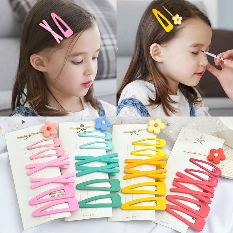 Melbees by Yellow Chimes Hair Clips for Girls Kids Hair Clip Hair Accessories For Girls Cute Characters Pretty Hair Pins for Girls Kids Hair Clips for Baby Girls 14 Pcs Purple Green Alligator Clips for Hair Baby Hair Clips For Kids Toddlers