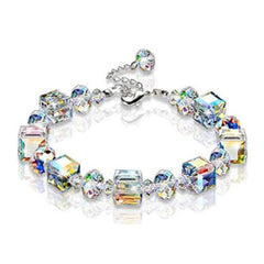 Yellow Chimes Crystals Shine Fancy Bracelet for Women and Girls