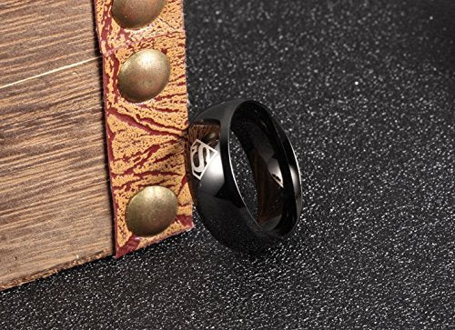 Lord of The Rings Genuine Stainless Steel Black LOTR Ring for Casual  Everyday Fashion Men Women and Boys