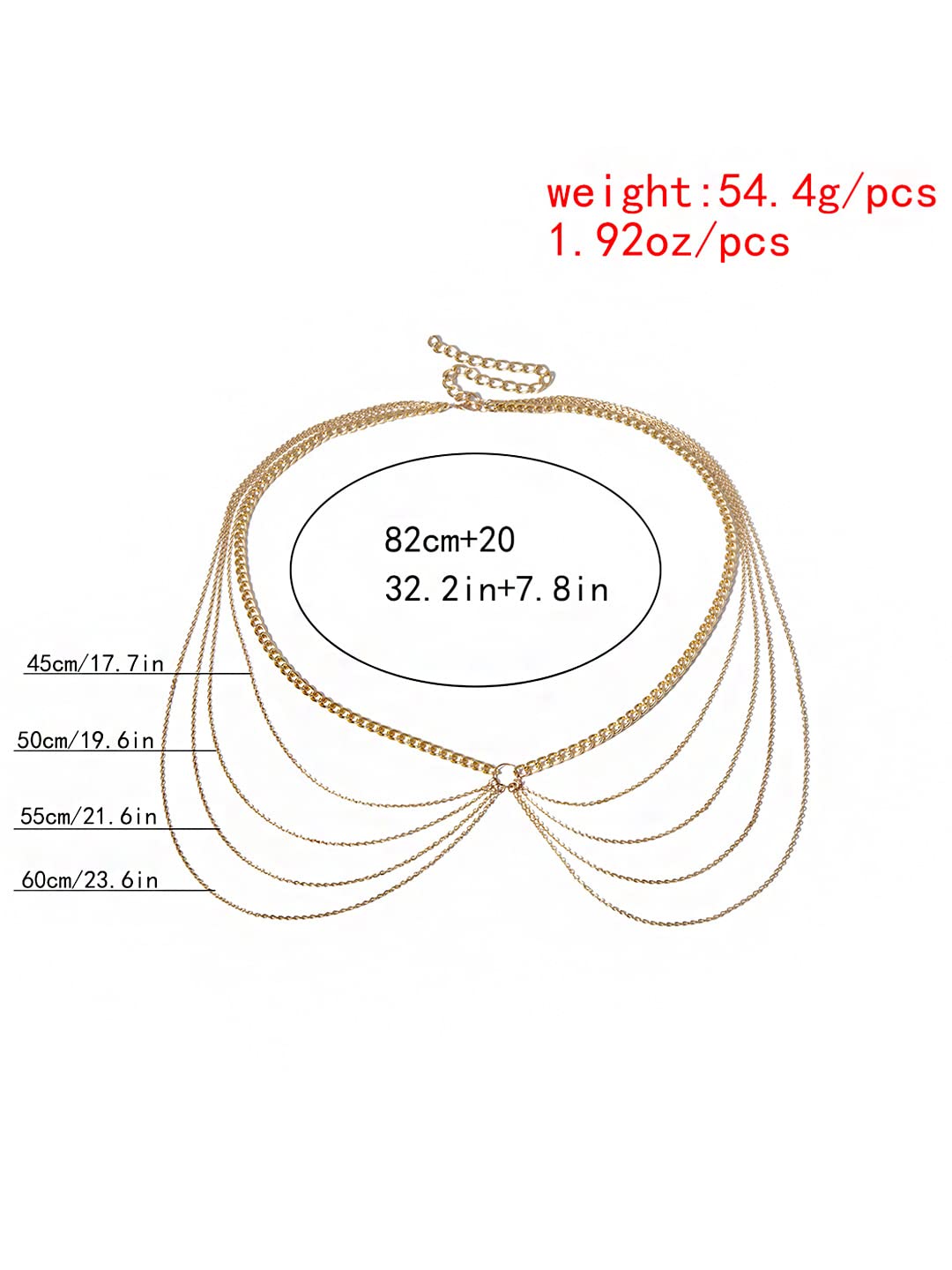 Yellow Chimes Waist Chain For Women Gold Plated Multilayer Waist Chain For Women and Girls