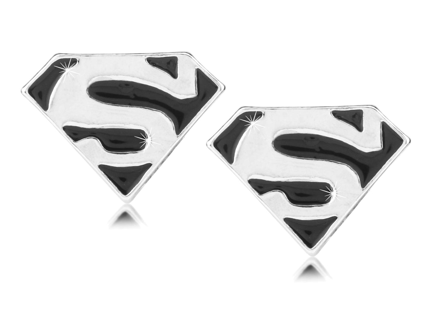 Yellow Chimes Marvels Hero Superman Black Casual/Formal Cufflinks for Men and Boys