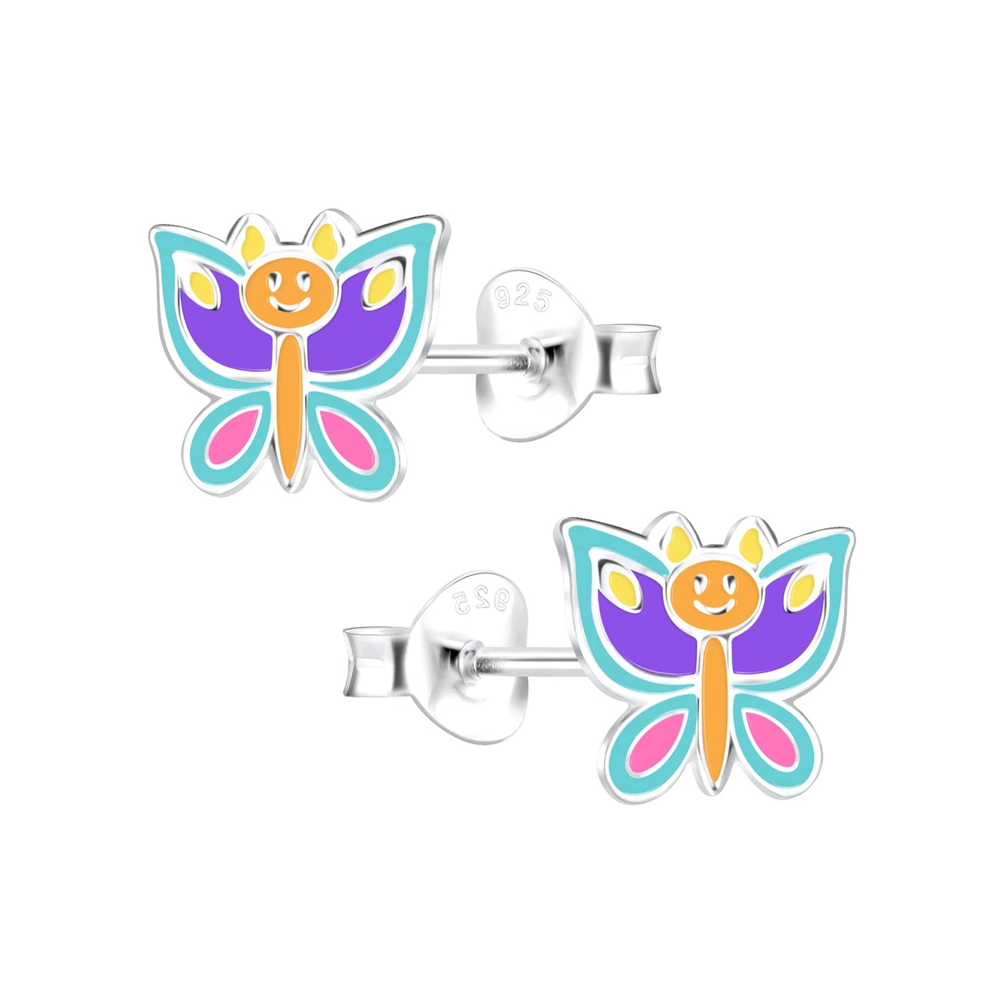 Raajsi by Yellow Chimes 925 Sterling Silver Stud Earring for Girls & Kids Melbees Kids Collection Butterfly Designed |Birthday Gift for Girls Kids | With Certificate of Authenticity & 6 Month Warranty