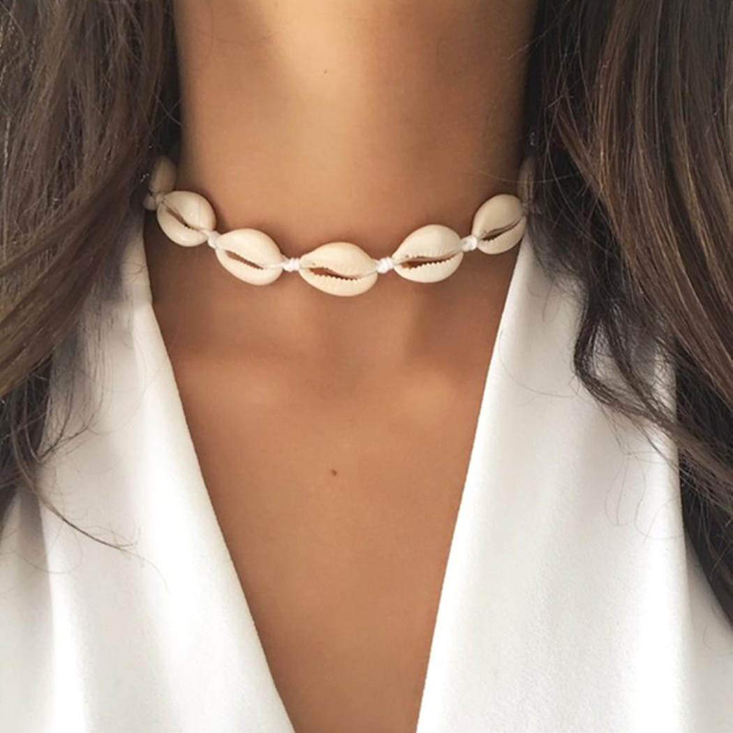 Yellow Chimes Choker Necklace for Women Handmade White Choker Necklace for Women and Girls.