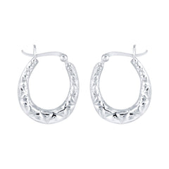 Yellow Chimes 925 Sterling Silver Hallmark and Certified Purity Stylish Bali Hoops Earrings for Women and Girls