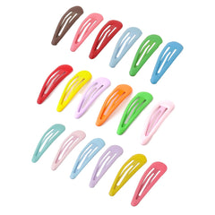 Melbees by Yellow Chimes Hair Clips for Girls Kids Hair Clip Hair Accessories for Girls Baby's 18 Pcs Multicolor Snap Hair Clips Tic Tac Clips Hairclips for kids Baby Teens & Toddlers