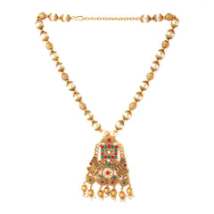 Yellow Chimes Jewellery Set for Women and Girls Temple Jewellery Set for Women Traditional | Gold Plated Necklace Set | Birthday Gift for girls and women Anniversary Gift for Wife