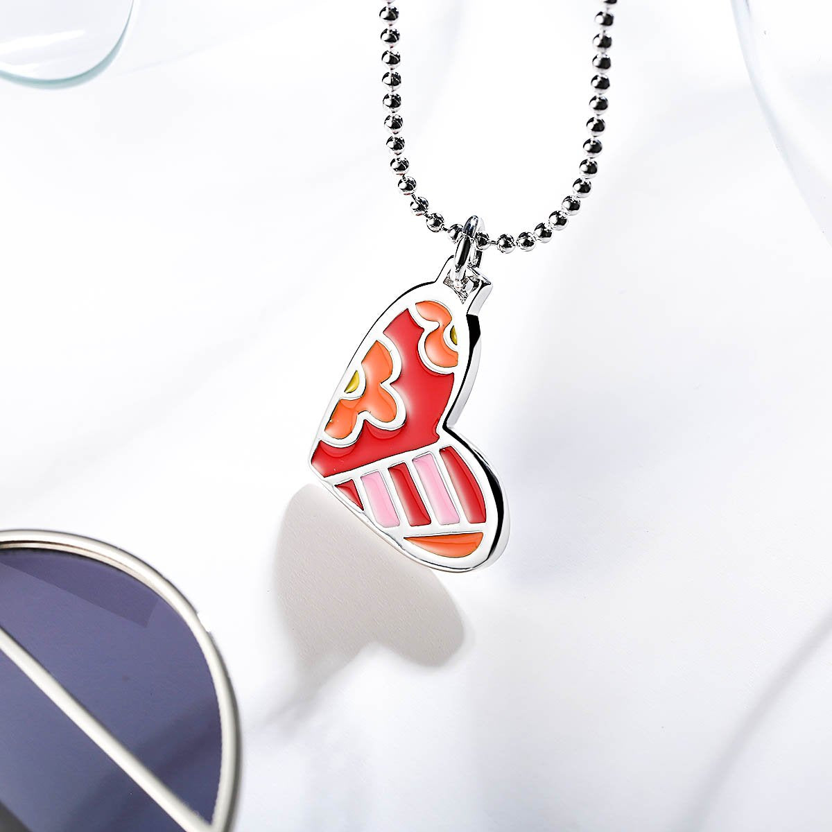 Yellow Chimes Express Your Feelings Collection Enamel Heart Pendant for Girls & Women