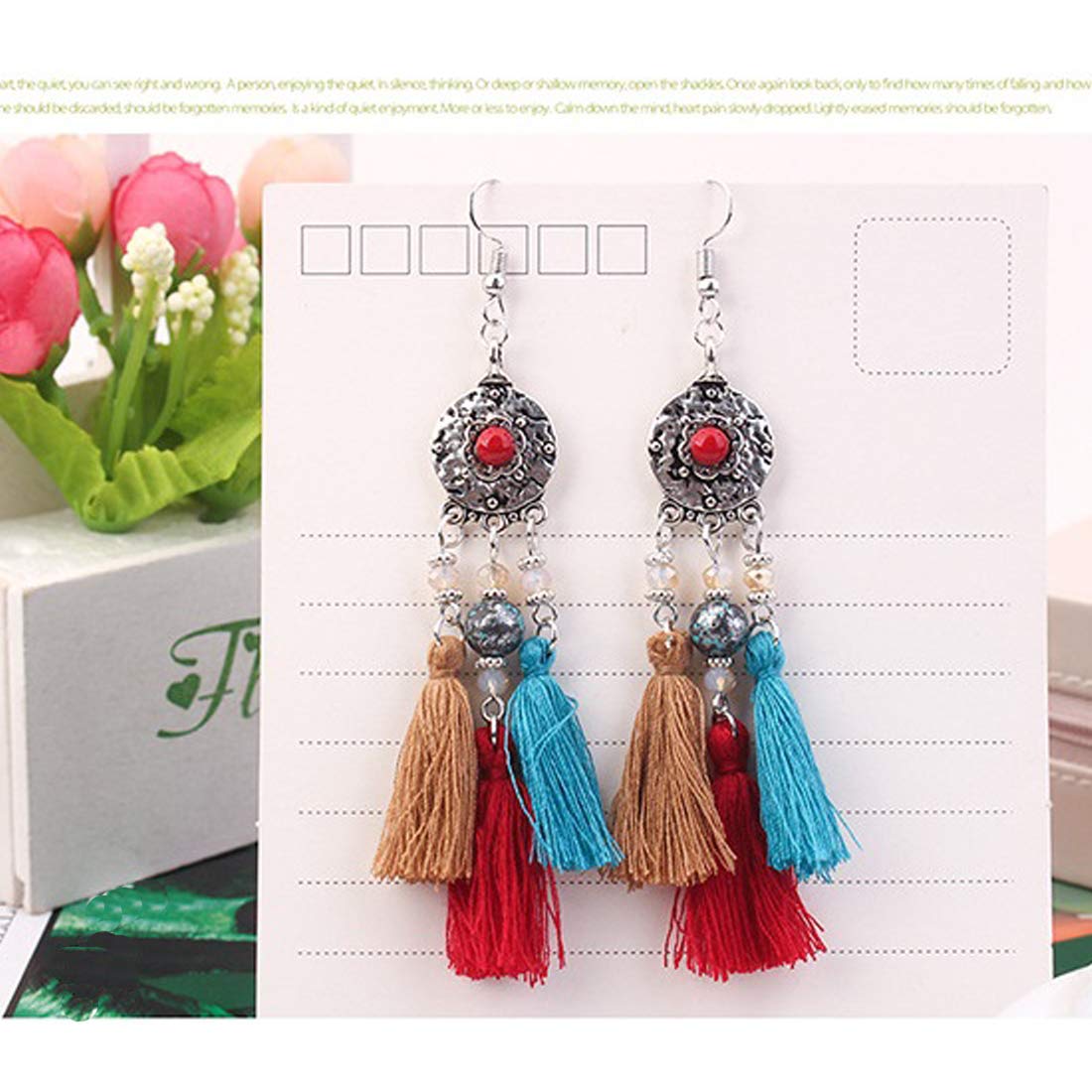 Yellow Chimes Tribal Fashion Tassel Earring for Women & Girls