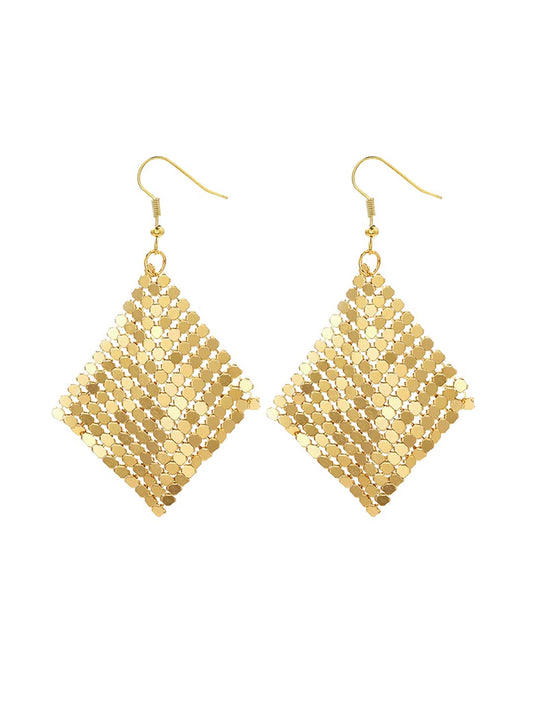 Yellow Chimes Earrings for Women and Girls Drop Earrings | Gold Toned Meshy Designed Drop Earrings | Birthday Gift for girls and women Anniversary Gift for Wife