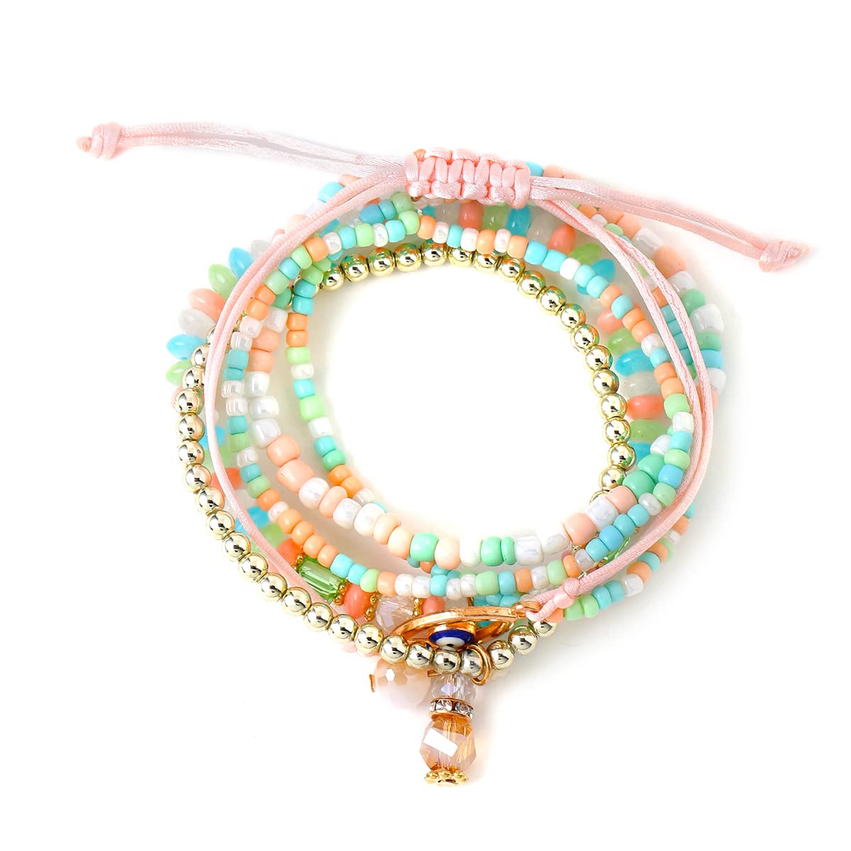 Buy Mirror Enamel Multi Layer Bracelet by HOUSE OF TUHINA at Ogaan Online  Shopping Site