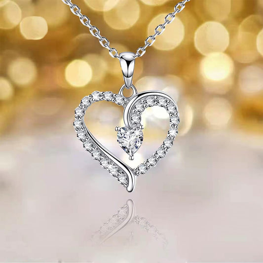 Raajsi by Yellow Chimes 925 Sterling Silver Pendant for Women & Girls Pure Silver Heart Pendant Chain Birthday Gift for Girls & Women |With Certificate of Authenticity and 925 Stamp