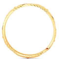 Yellow Chimes Bangles for Women and Girls Traditional Gold Bangles for Women Gold Plated Bangles for Girls 2 Pcs Bangles | Birthday Gift For Girls & Women Anniversary Gift for Wife