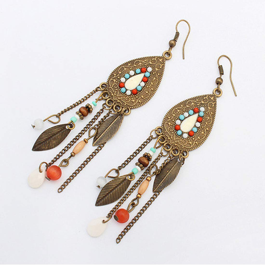 Yellow Chimes Vintage Ethnic Fusion Tassel Earring for Women & Girls