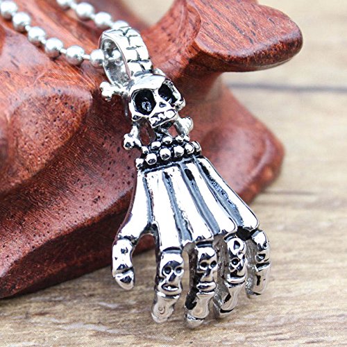 YELLOW CHIMES Fiery Hand Latest Trend Oxidized Looks Stainless Steel Pendant for Men