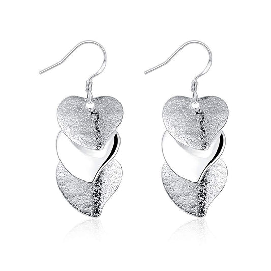 Yellow Chimes Sparkling Heart Designer Alloy Chandelier Earring for Women & Girls