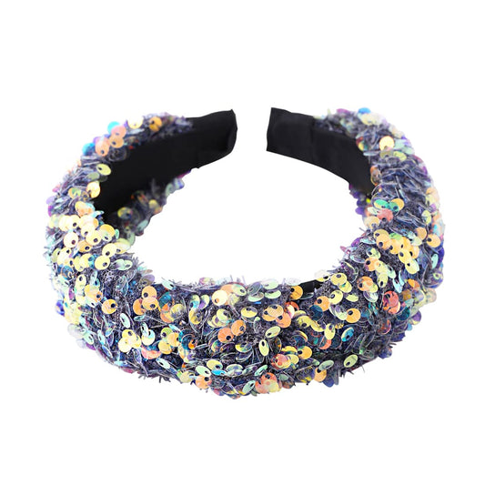 Yellow Chimes Hair Band for Women Girls Hair Accessories for Women Glitter Sparkly Headband for Women Knot Fabric Hair Band for Girls Multicolor Turban Headband Cross Knot Hair Bands Elastic Hair Accessories for Women