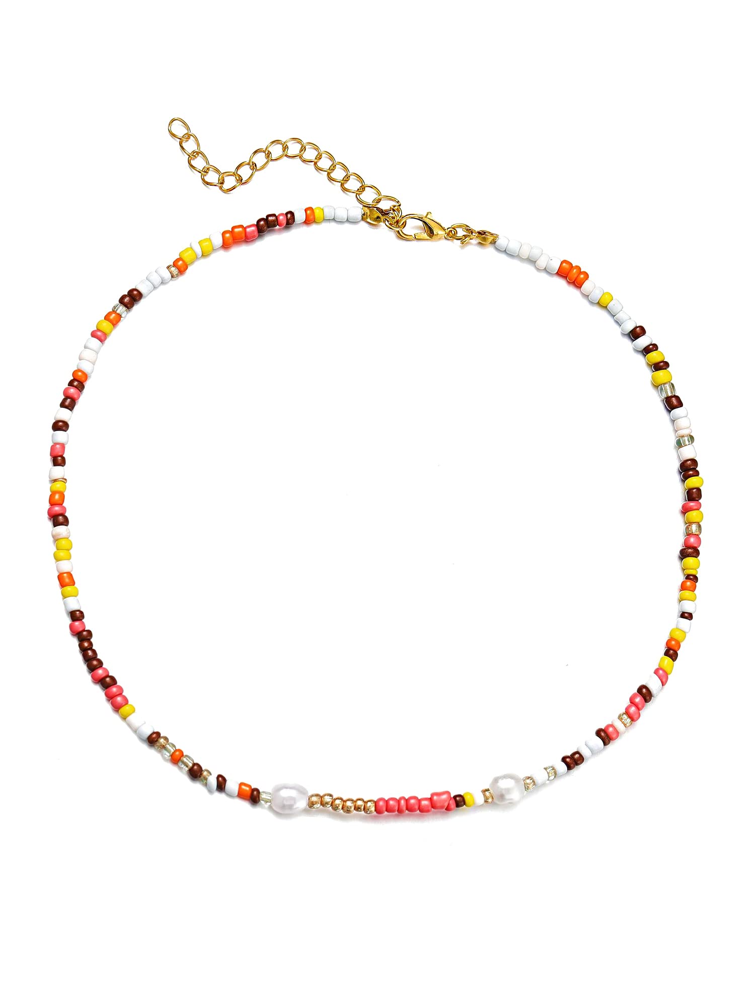 Yellow Chimes Necklace for Women and Girls Layered Necklace for Women | Multicolor Beads with Charm Multilayer Chain Necklace For women | Birthday Gift for girls and women Anniversary Gift for Wife