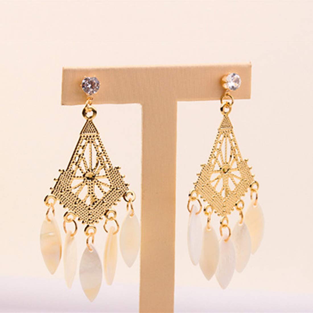 Yellow Chimes Designer Collection Cubic Zirconia Alloy Drop Earring for Women And Girls