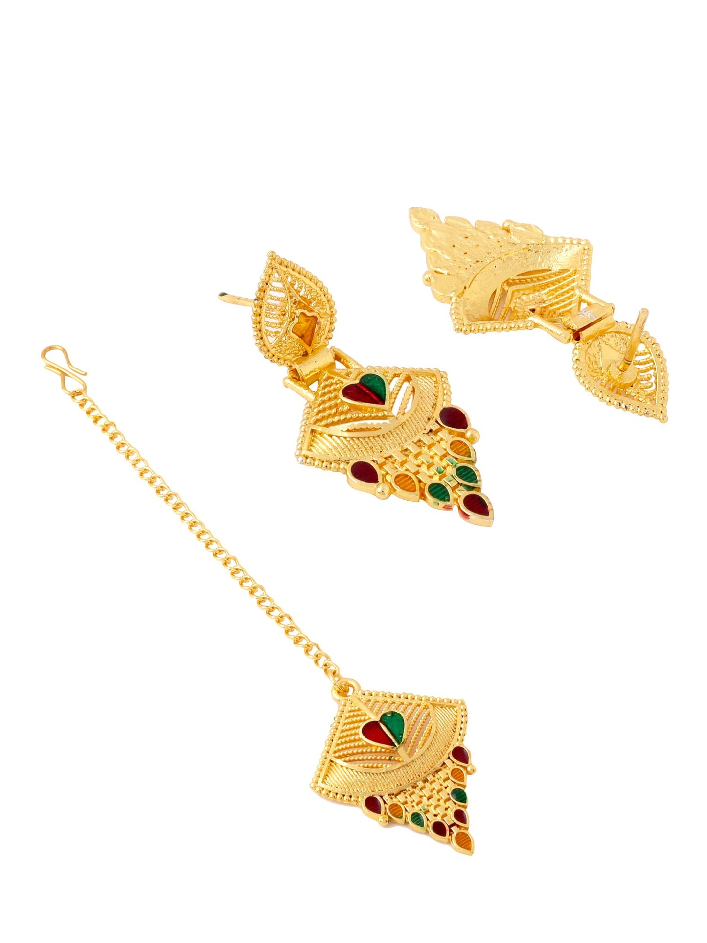 Yellow Chimes Jewellery Set for Women and Girls One Gram Gold Jewellery Set for Women | Gold Plated Bridal Choker Necklace Set | Birthday Gift for Girls & Women Anniversary Gift for Wife