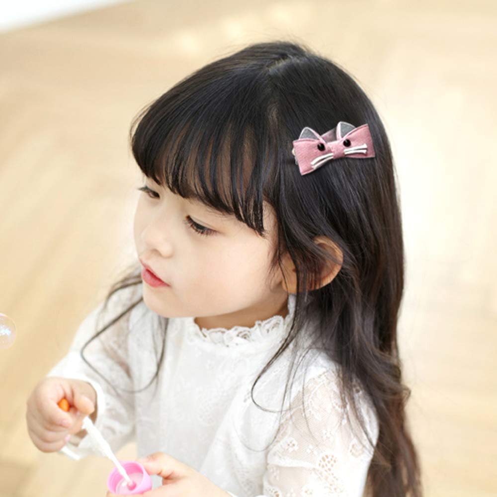 Melbees by Yellow Chimes Kids Hair Accessories for Girls Hair Accessories Combo Set Peach 18 Pcs Baby Girl's Hair Clips Set Cute Ponytail Holder Claw Clip Bow Clips For Girls Kids Teens Toddlers