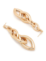 Yellow Chimes Earrings for Women and Girls Chain Designed Dangler | Gold Tone Long Dangler Earrings | Birthday Gift for girls and women Anniversary Gift for Wife