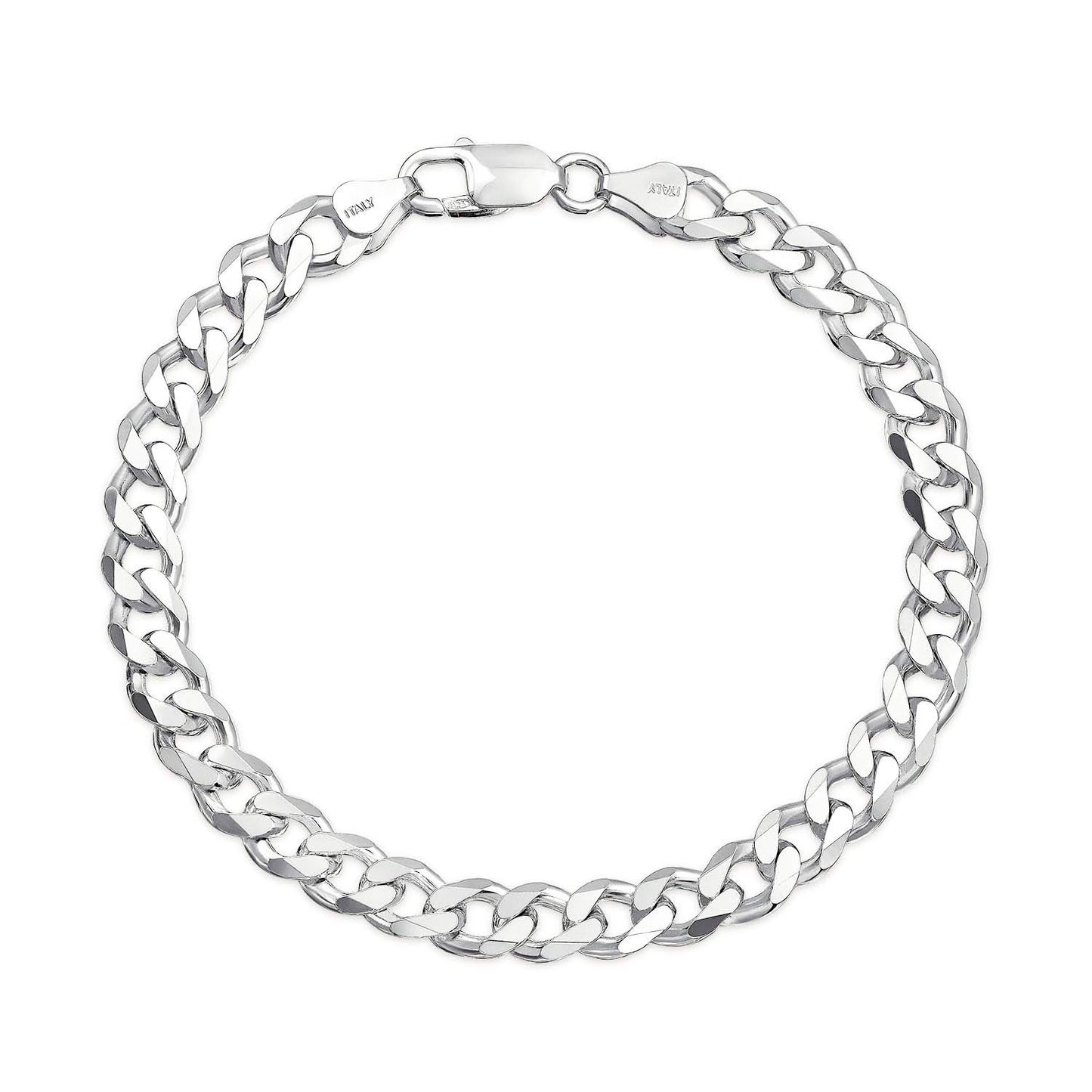 Yellow Chimes 925 Silver Bracelet for Men 925 Sterling Silver Hallmark and Certified Purity Silver Chain Bracelet for Men and Boys