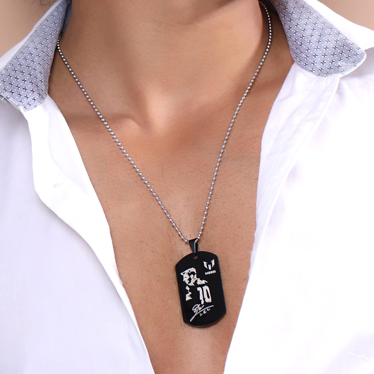Men's Dog Tag Necklace in Stainless Steel | Kay