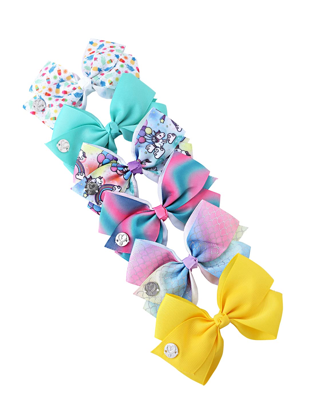 Melbees by Yellow Chimes Hair Clips for Girls Kids Hair Accessories for Girls Hair Clip Alligator Clips Set of 6 PCS Multicolor Cute Bow Hair Clips for Baby Girls Baby Hair Clips For Kids Toddlers