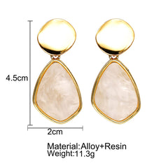 Yellow Chimes Combo Latest Fashion Gold Plated Geometric Shape Design Hoop Dangler Earrings for Women and Girls (Design 8)