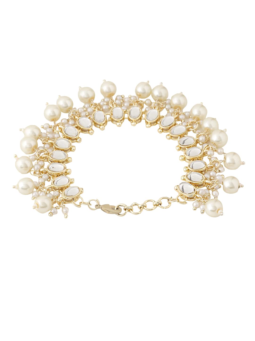 Crystal Vibe White Freshwater Pearl Bracelets for Women - 6mm India | Ubuy