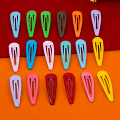Melbees by Yellow Chimes Hair Clips for Girls 24 Pcs Hairclips Multicolor Aligator Clips Tic Tac Clips for Girls and Kids Hair Accessories.